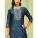 Picture of Cotton & Silk Steel Blue Readymade Salwar Kameez