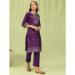 Picture of Cotton & Silk Purple Readymade Salwar Kameez