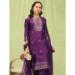 Picture of Cotton & Silk Purple Readymade Salwar Kameez