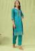 Picture of Cotton & Silk Steel Blue Readymade Salwar Kameez