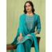 Picture of Cotton & Silk Steel Blue Readymade Salwar Kameez