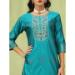 Picture of Cotton & Silk Steel Blue Readymade Salwar Kameez