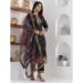 Picture of Well Formed Chiffon Black Readymade Salwar Kameez