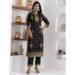Picture of Well Formed Chiffon Black Readymade Salwar Kameez