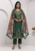 Picture of Nice Chiffon Forest Green Readymade Salwar Kameez