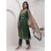 Picture of Nice Chiffon Forest Green Readymade Salwar Kameez
