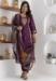 Picture of Statuesque Chiffon Purple Readymade Salwar Kameez