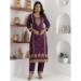 Picture of Statuesque Chiffon Purple Readymade Salwar Kameez