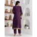 Picture of Statuesque Chiffon Purple Readymade Salwar Kameez
