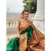 Picture of Beauteous Silk Forest Green Saree