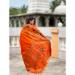 Picture of Alluring Silk Orange Red Saree
