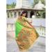 Picture of Pretty Silk Dark Khaki Saree