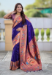 Picture of Sublime Silk Midnight Blue Saree