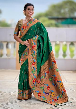 Picture of Charming Silk Light Sea Green Saree