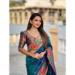 Picture of Superb Silk Teal Saree