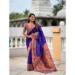 Picture of Lovely Silk Dark Slate Blue Saree