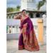 Picture of Pretty Silk Brown Saree