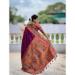 Picture of Pretty Silk Brown Saree