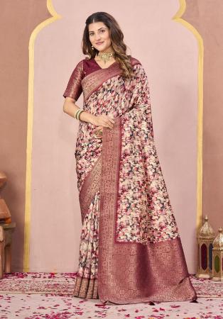 Picture of Lovely Silk Tan Saree