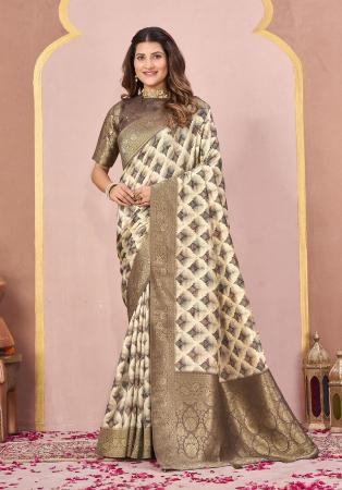 Picture of Grand Silk Beige Saree
