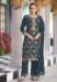 Picture of Chiffon Midnight Blue Straight Cut Salwar Kameez