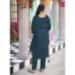 Picture of Chiffon Midnight Blue Straight Cut Salwar Kameez