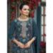 Picture of Chiffon Midnight Blue Straight Cut Salwar Kameez