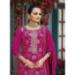 Picture of Chiffon Medium Violet Red Straight Cut Salwar Kameez