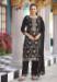 Picture of Ideal Chiffon Black Straight Cut Salwar Kameez