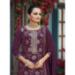 Picture of Excellent Chiffon Brown Straight Cut Salwar Kameez
