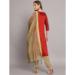 Picture of Cotton & Silk Maroon Readymade Salwar Kameez