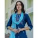Picture of Delightful Cotton Teal Readymade Salwar Kameez
