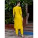 Picture of Shapely Cotton Golden Readymade Salwar Kameez
