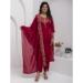 Picture of Ideal Silk Maroon Readymade Salwar Kameez