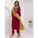 Picture of Excellent Silk Maroon Readymade Salwar Kameez