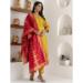 Picture of Comely Silk Orange Readymade Salwar Kameez