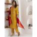 Picture of Comely Silk Orange Readymade Salwar Kameez