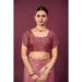 Picture of Ideal Crepe & Silk Pale Violet Red Saree