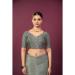 Picture of Pretty Crepe & Silk Grey Saree