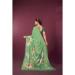 Picture of Amazing Crepe & Silk Dark Sea Green Saree