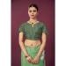 Picture of Amazing Crepe & Silk Dark Sea Green Saree
