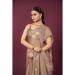 Picture of Stunning Crepe & Silk Rosy Brown Saree