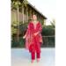 Picture of Elegant Silk Crimson Readymade Salwar Kameez