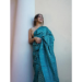 Picture of Fine Silk Dark Cyan Saree