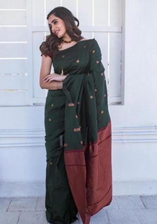 Picture of Magnificent Silk Sea Green Saree