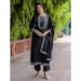 Picture of Marvelous Silk Black Readymade Salwar Kameez