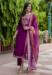 Picture of Delightful Silk Purple Readymade Salwar Kameez