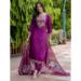 Picture of Delightful Silk Purple Readymade Salwar Kameez