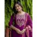 Picture of Delightful Silk Purple Readymade Salwar Kameez