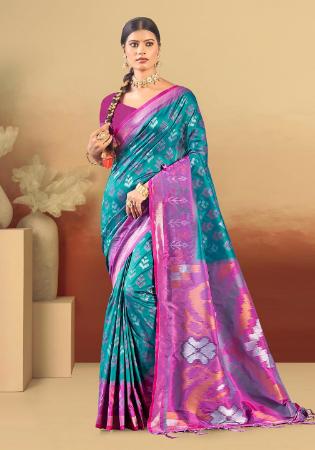 Picture of Fine Silk Orchid Saree